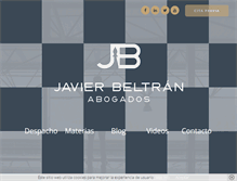 Tablet Screenshot of javierbeltranabogados.com